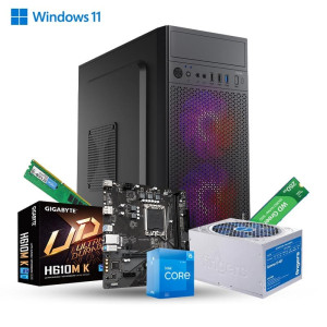 Prebuild PC | Intel Core i5 12400 | 8GB DDR4 Ram  |256GB Nvme SSD | 450W SMPS | RGB Gaming Cabinet with 3 Year Warranty